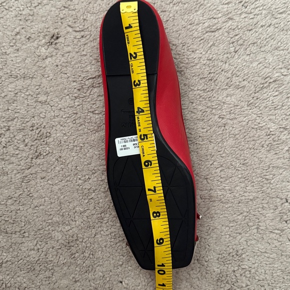 Schutz Women's Red Ballet Flats - Picture 6 of 6